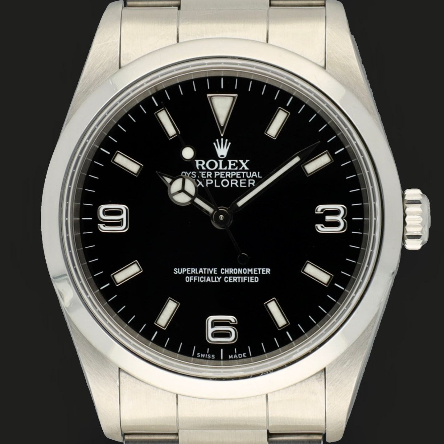 Rolex Explorer 14270 (1999) - Zwart wijzerplaat 36mm Staal (2/8)