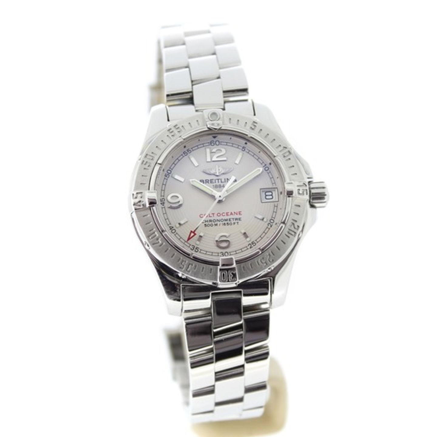 Breitling Colt A77830 (2009) - Wit wijzerplaat 33mm Staal (2/7)