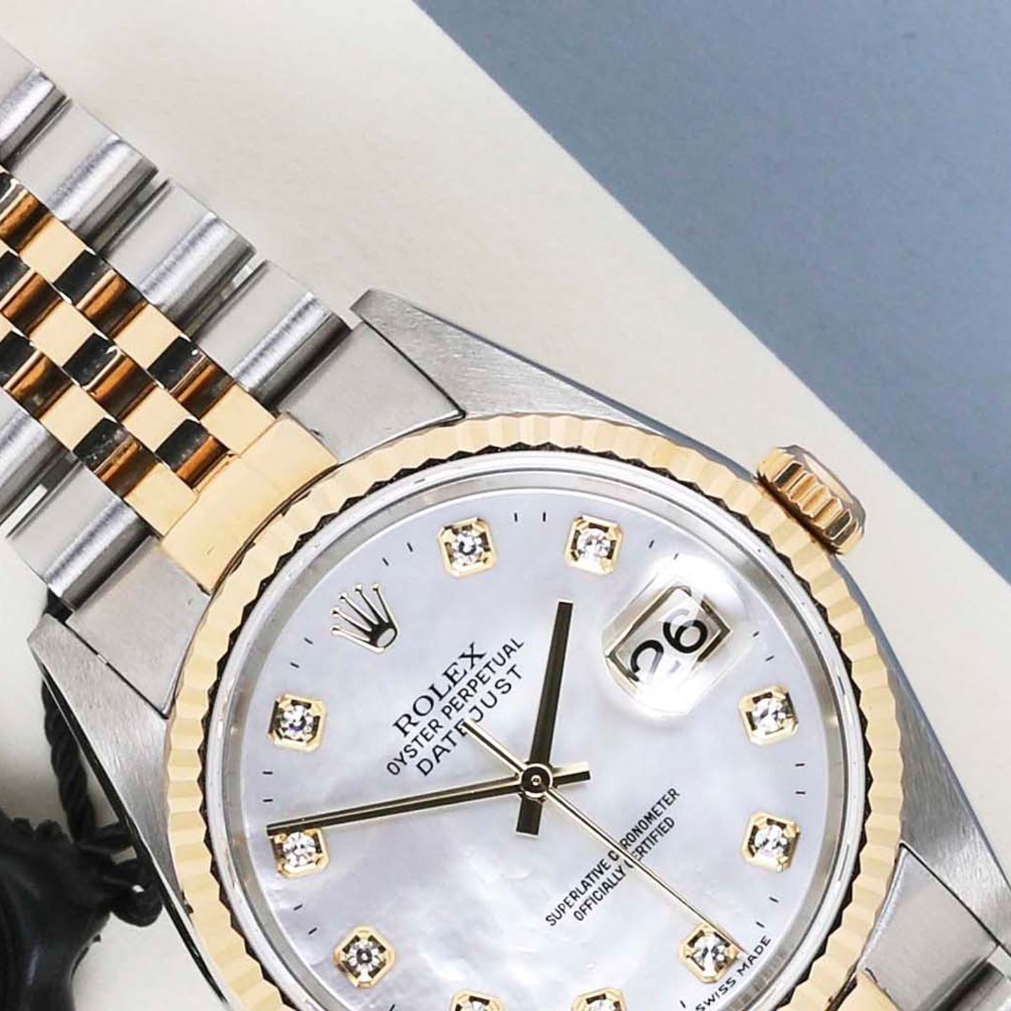 Rolex Datejust 36 16233 (2003) - 36 mm Gold/Steel case (3/8)