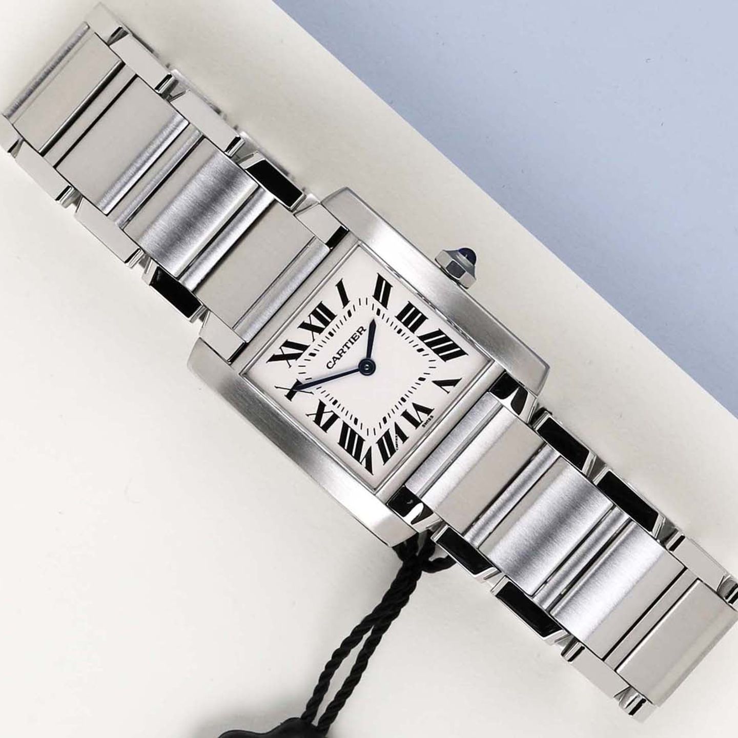 Cartier Tank Française W51003Q3 (1999) - 25 mm Steel case (1/8)