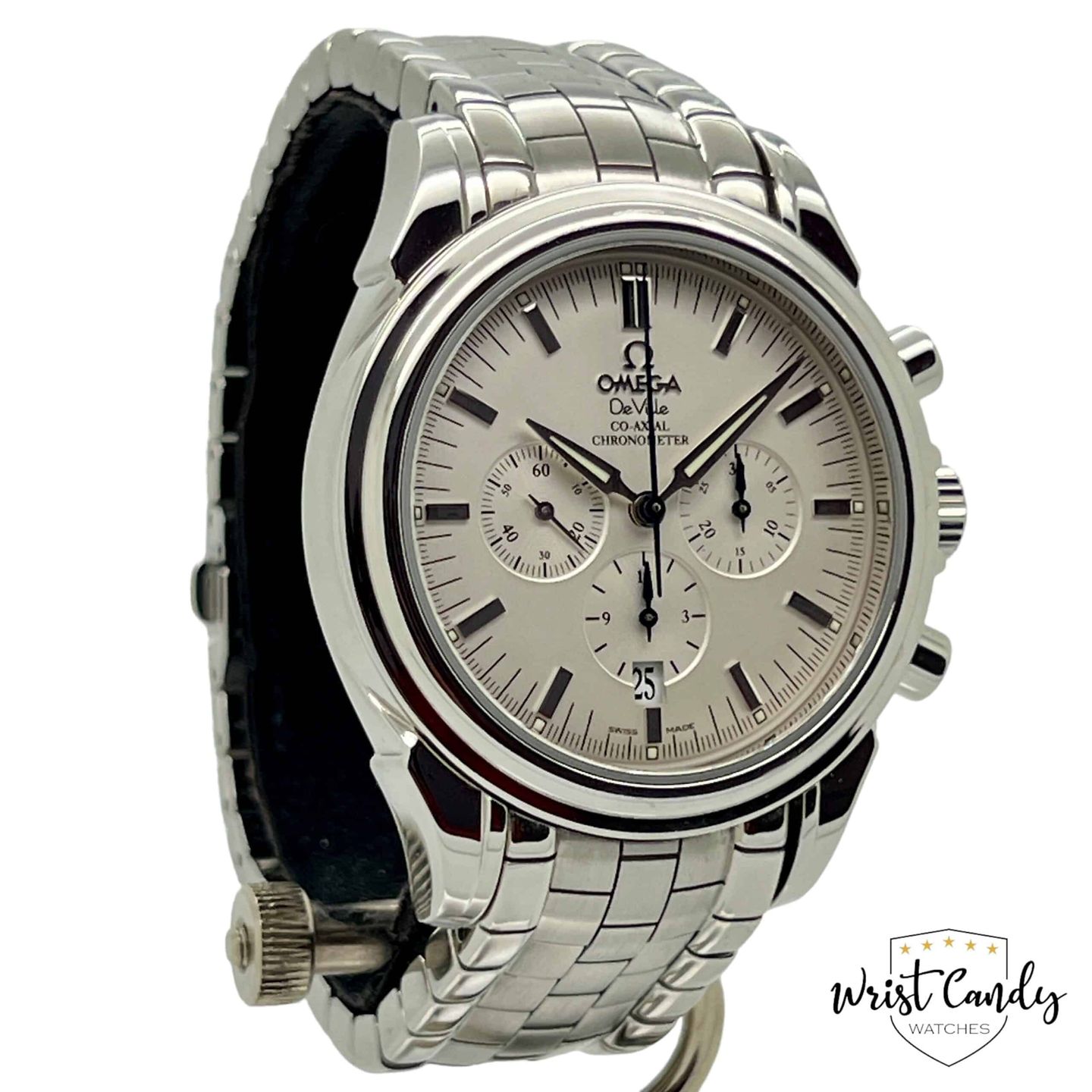 Omega De Ville Co-Axial 4541.31.00 (2004) - Zilver wijzerplaat 41mm Staal (3/8)