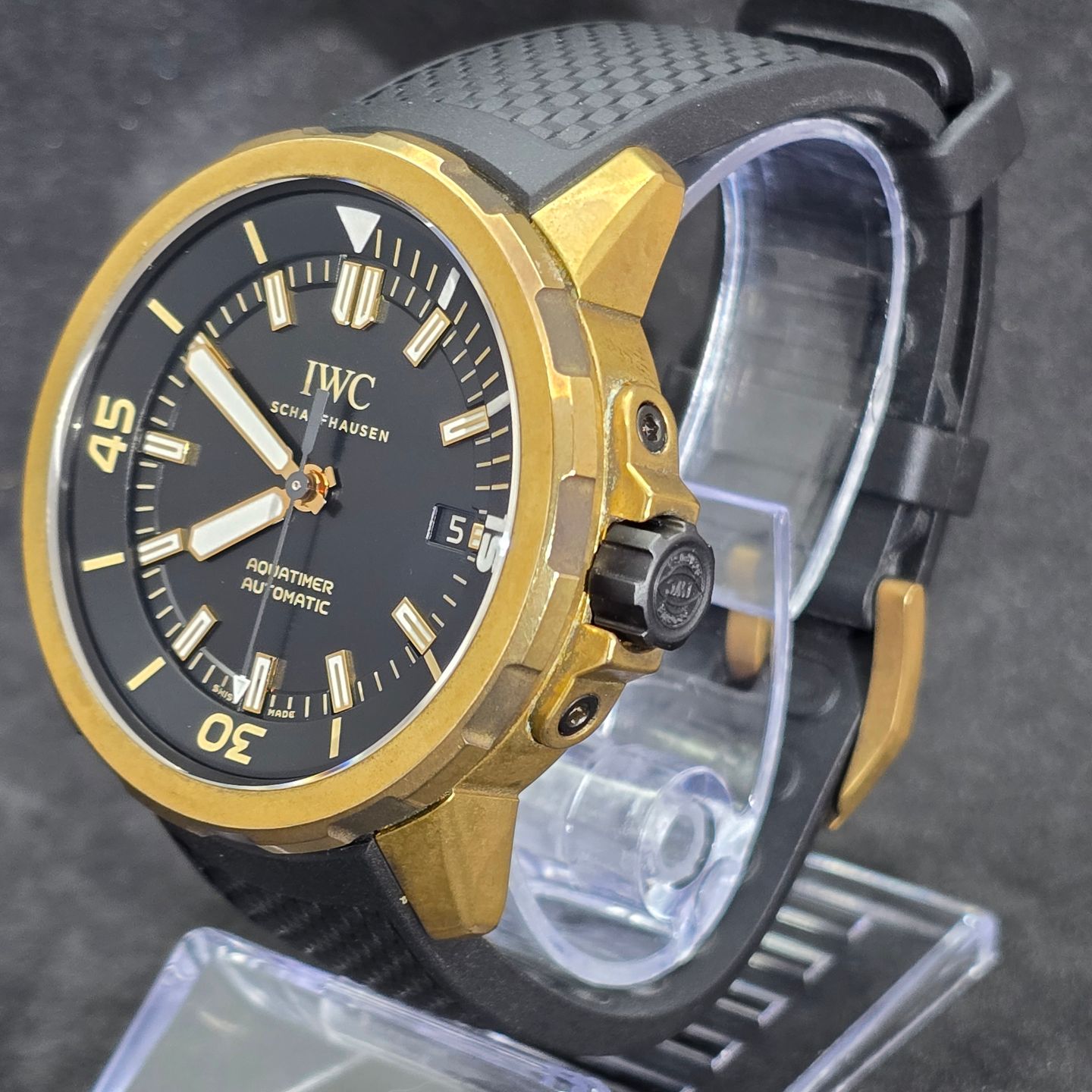 IWC Aquatimer Automatic IW341001 (2018) - Zwart wijzerplaat 44mm Brons (6/8)