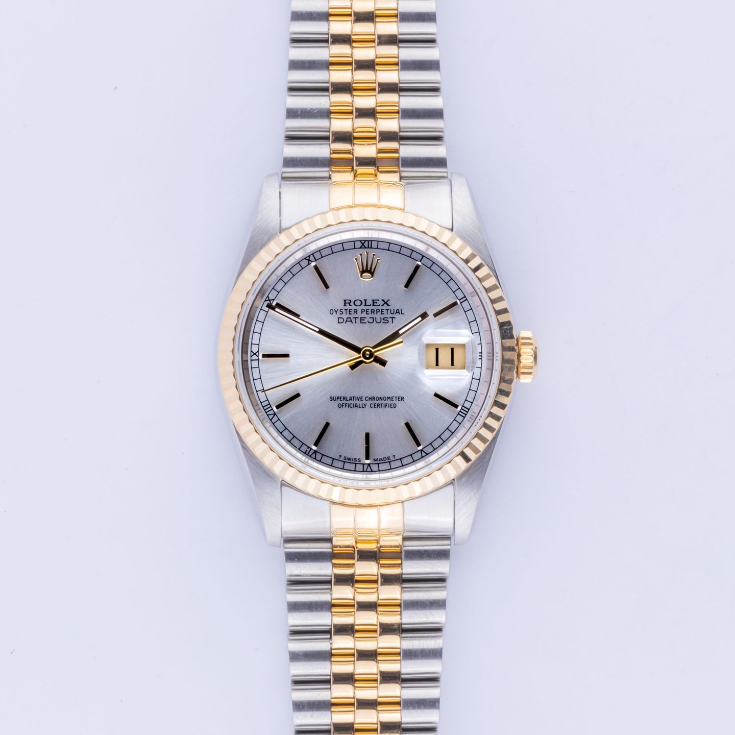 Rolex Datejust 36 16233 (1996) - 36mm Goud/Staal (3/8)