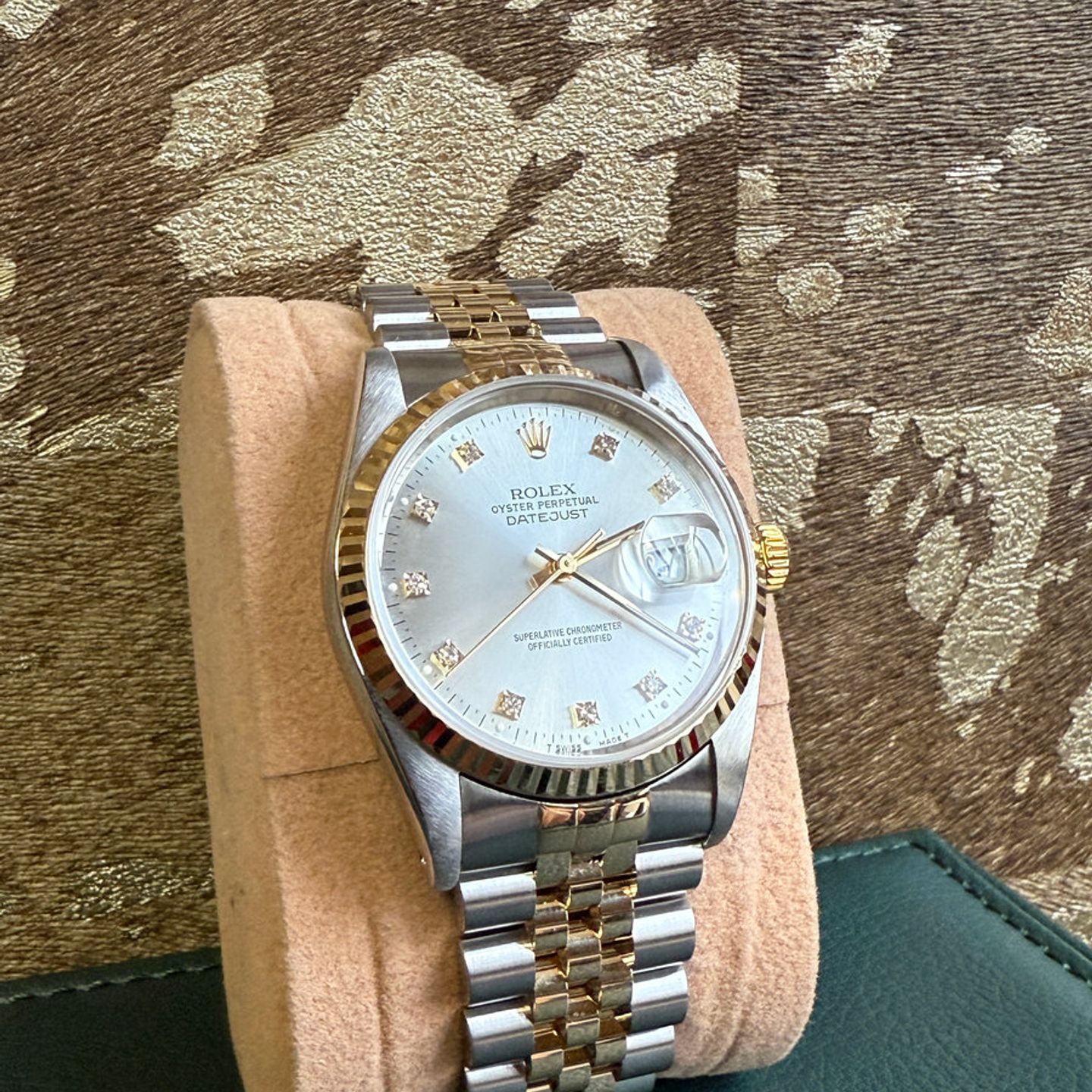 Rolex Datejust 36 16233 (1991) - Silver dial 36 mm Gold/Steel case (6/8)