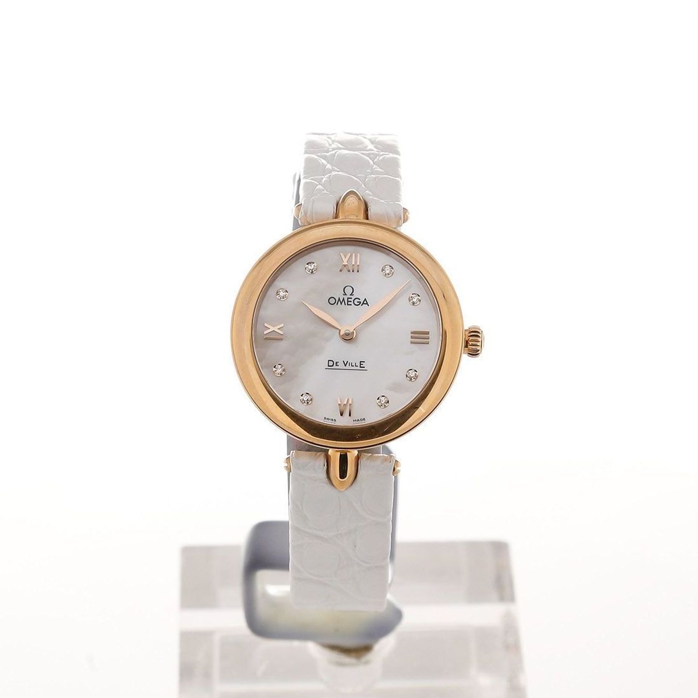 Omega De Ville Prestige 424.53.27.60.55.002 (2025) - Parelmoer wijzerplaat 27mm Roodgoud (2/4)