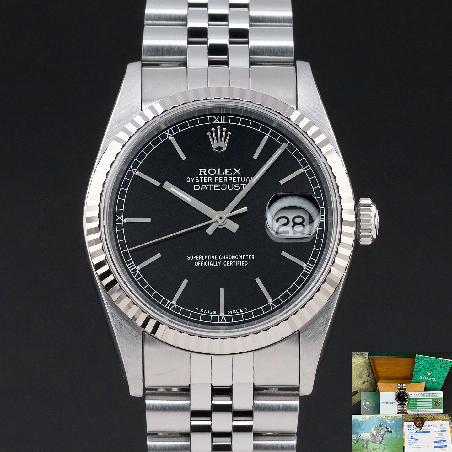 Rolex Datejust 36 16234 (1991) - 36 mm Steel case (1/8)