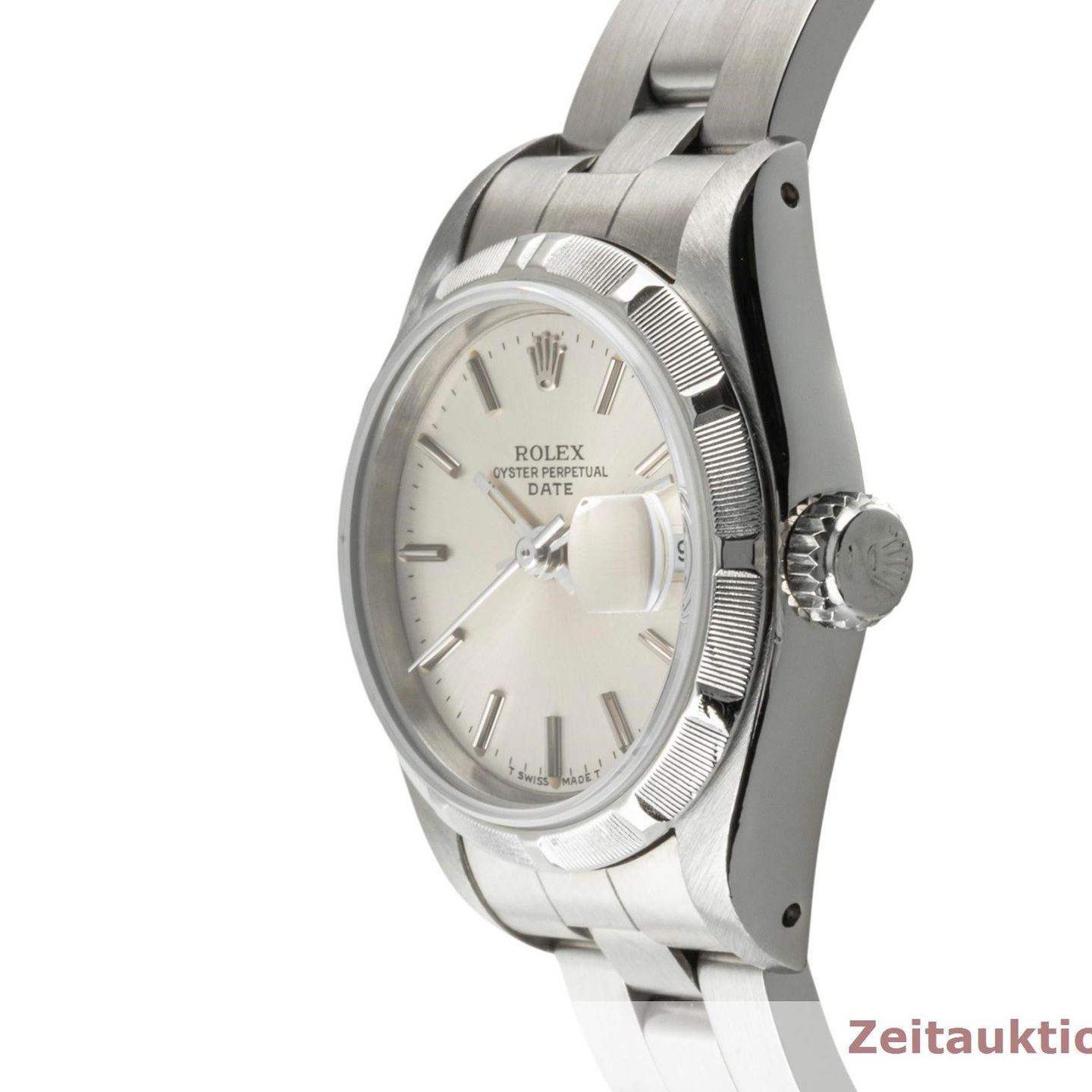 Rolex Oyster Perpetual Lady Date 69190 (1990) - Silver dial 26 mm Steel case (6/8)
