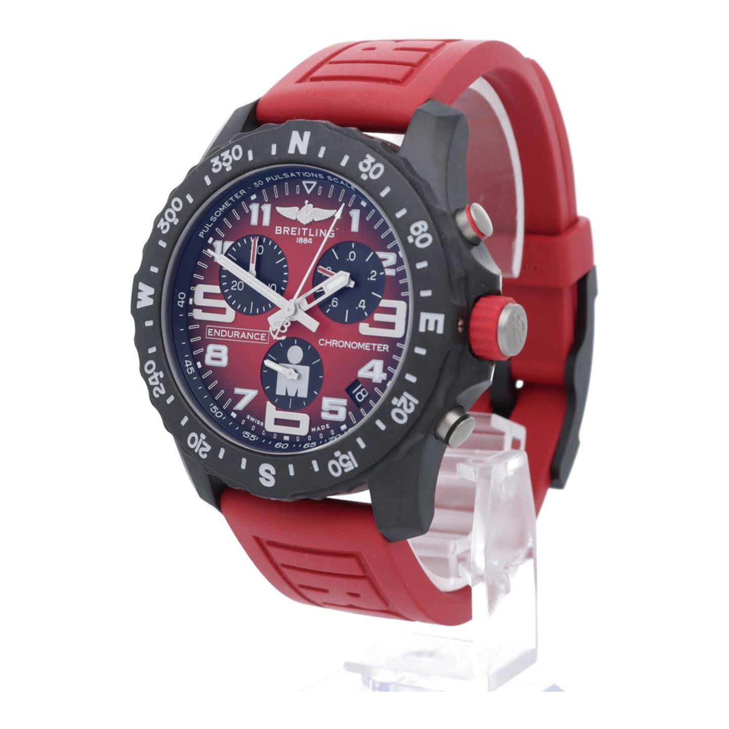 Breitling Endurance Pro X823109A1K1S1 (2023) - Red dial 44 mm Plastic case (2/7)