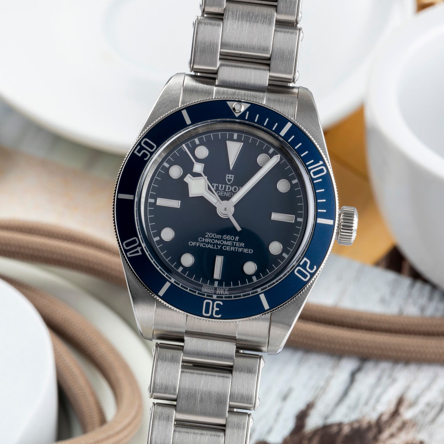 Tudor Black Bay Fifty-Eight 79030B (Onbekend (willekeurig serienummer)) - Blauw wijzerplaat 39mm Staal (3/8)