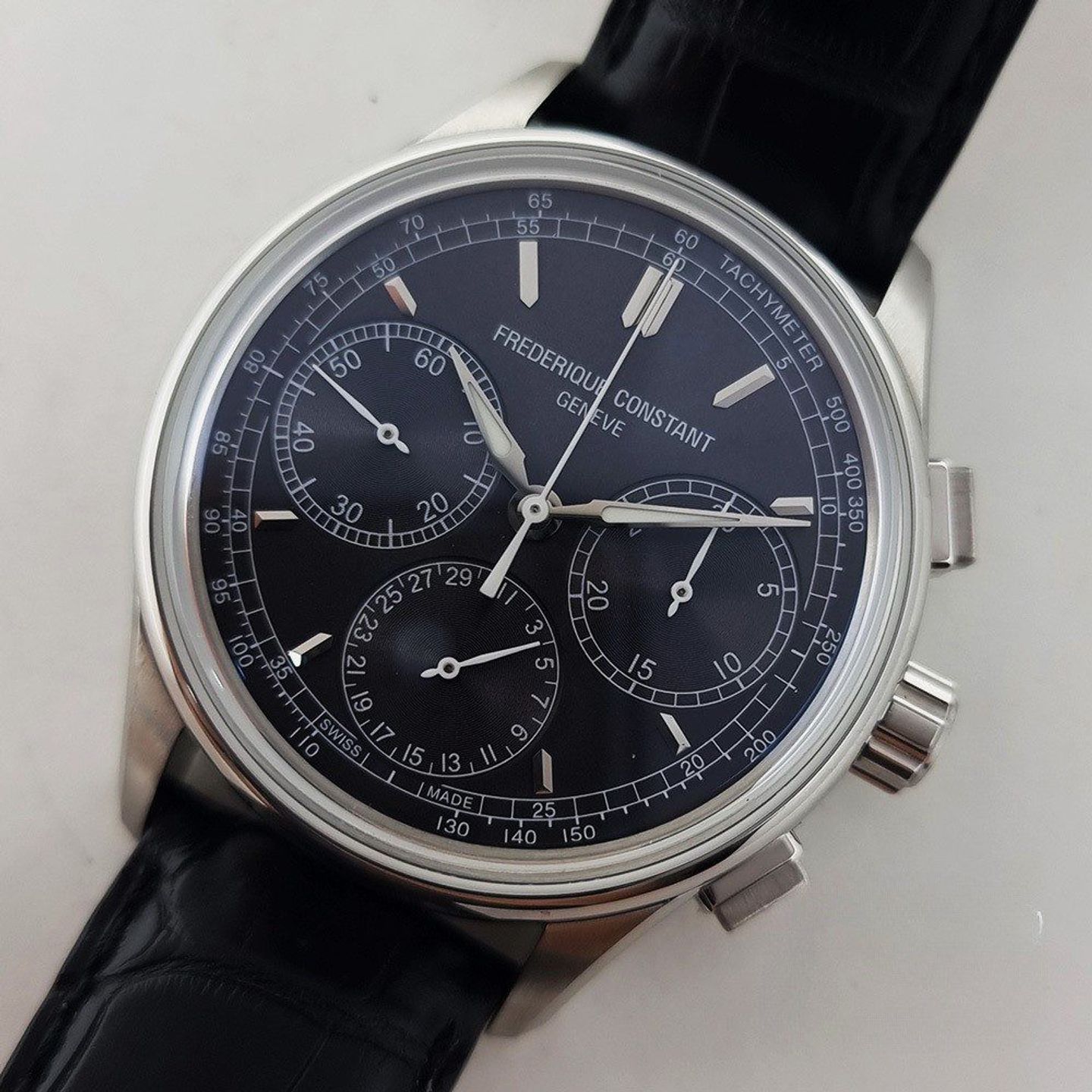 Frederique Constant Manufacture FC-760DG4H6 (2025) - Grijs wijzerplaat 42mm Staal (1/8)