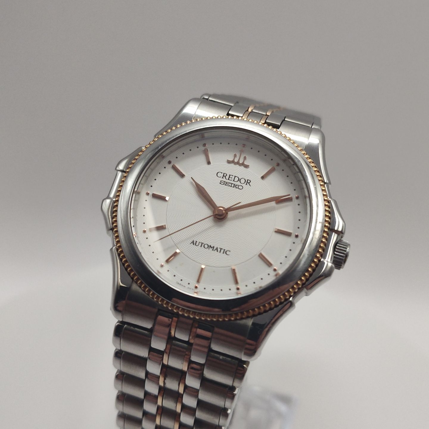 Seiko Credor Credor Seiko Automatic 4S71-6A10 Limited Edition 300 Ultra rare 18KT / Steel Circa 1997 Papers (1997) - White dial 38 mm Gold/Steel case (1/7)