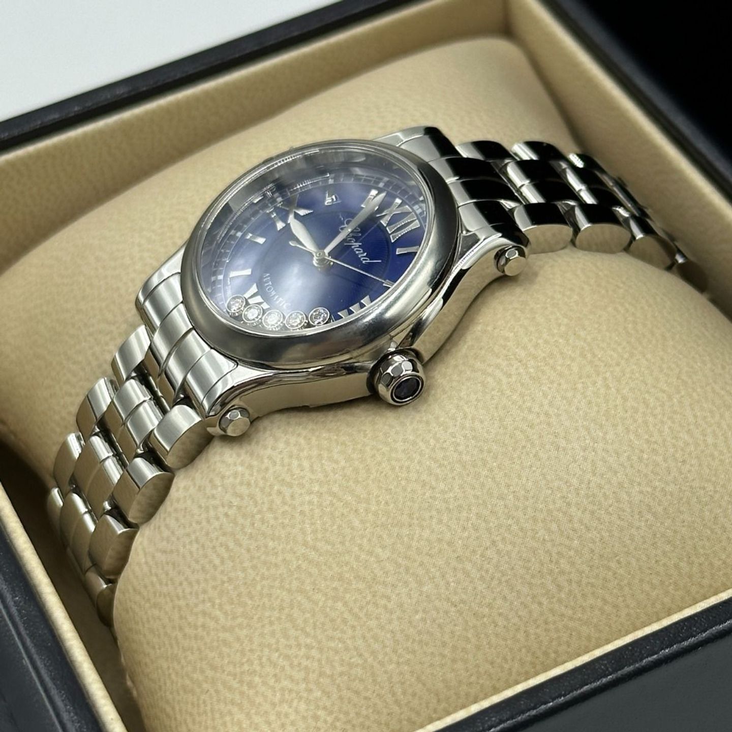 Chopard Happy Sport 278573-3007 (2023) - Blue dial 30 mm Steel case (6/8)