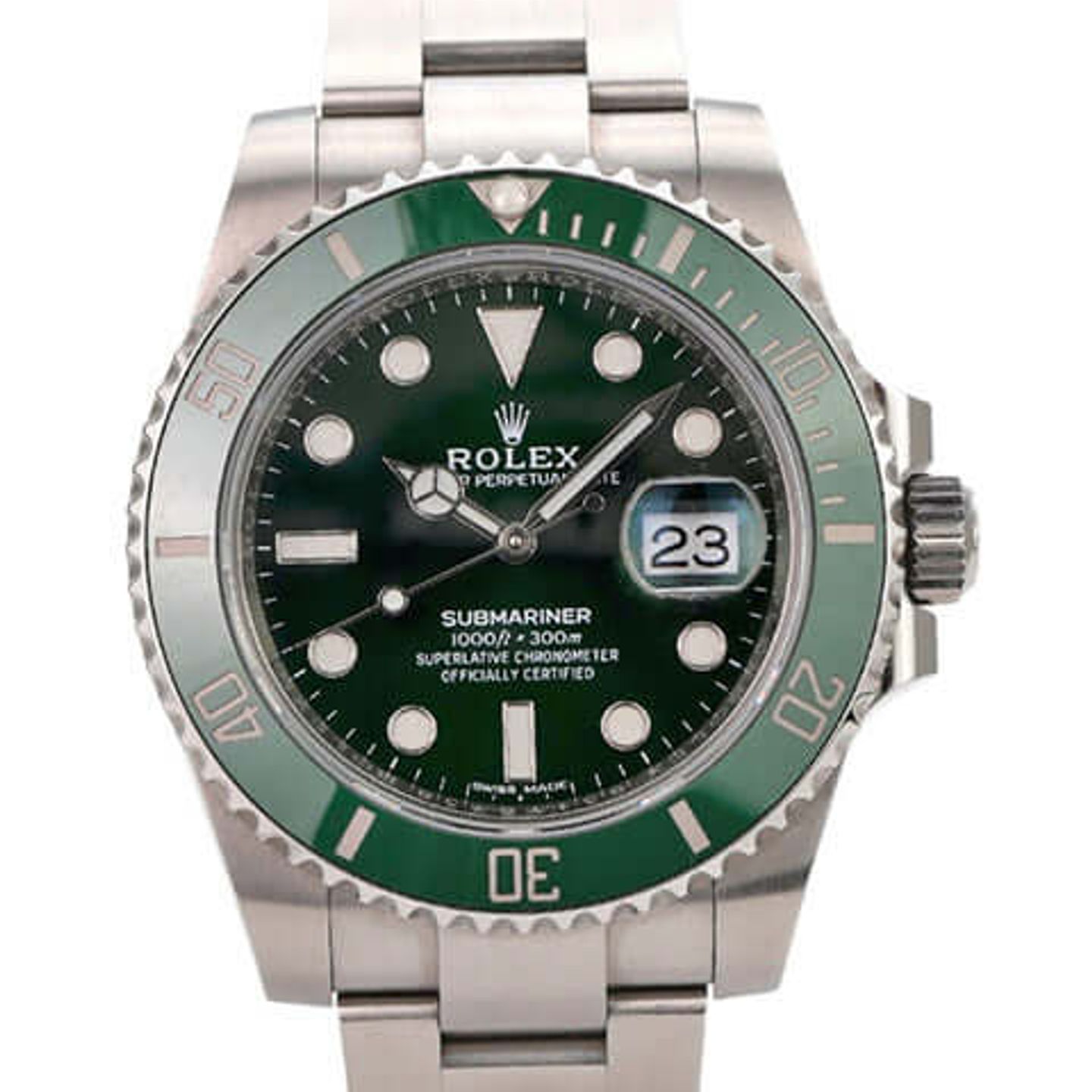 Rolex Submariner Date 116610LV (2019) - Green dial 40 mm Steel case (1/8)