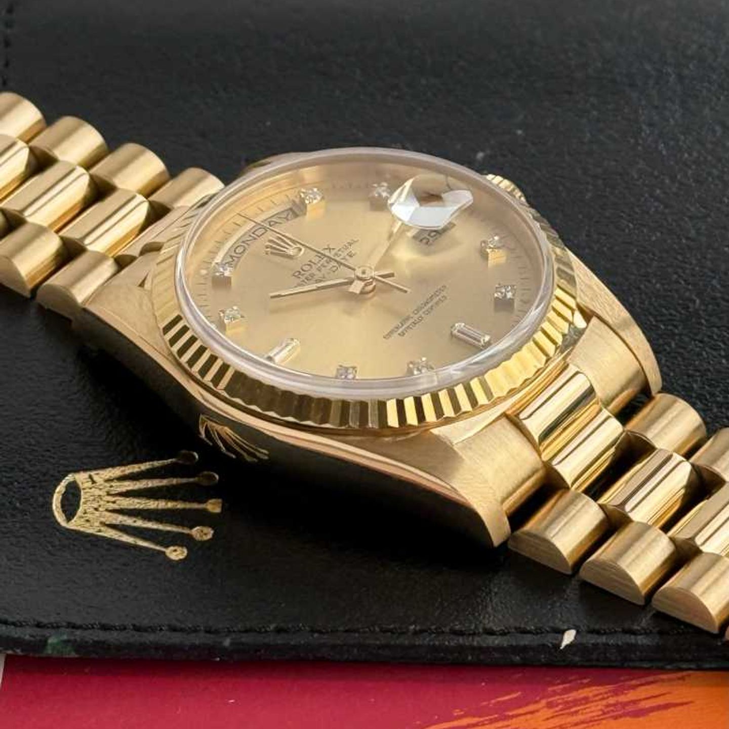 Rolex Day-Date 36 18238 (1989) - Gold dial 36 mm Yellow Gold case (8/8)