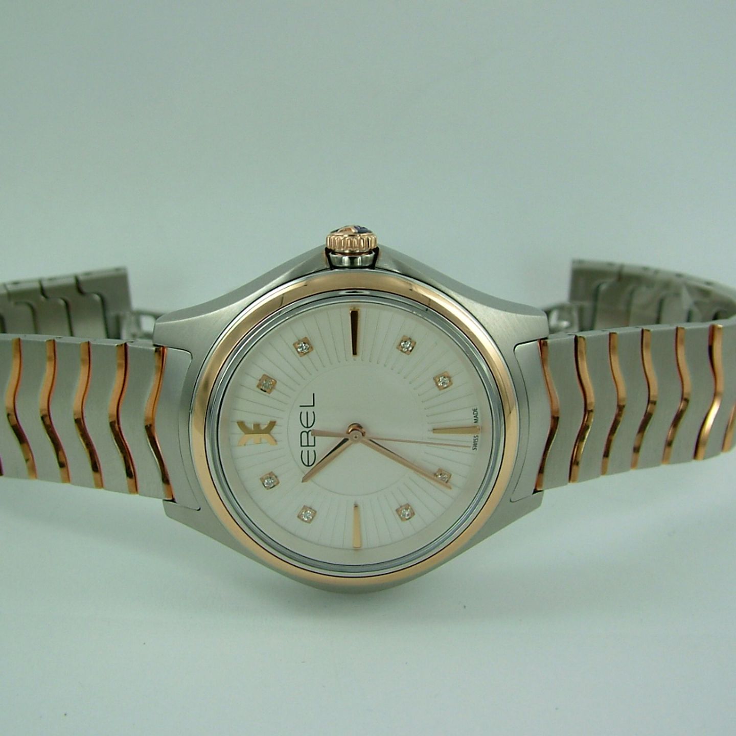 Ebel Wave - (2020) - White dial 35 mm Gold/Steel case (2/6)