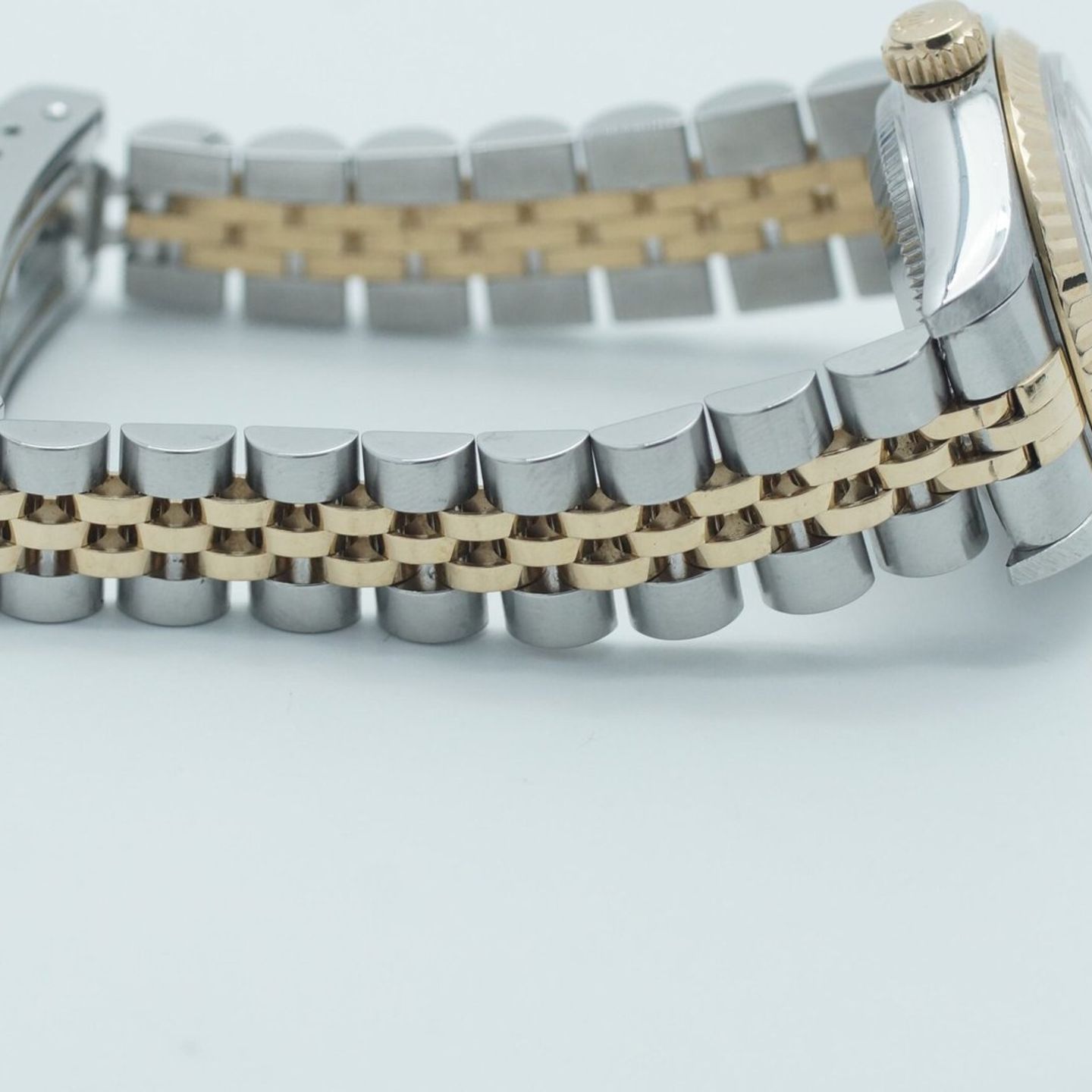 Rolex Lady-Datejust 69173 (1996) - Champagne dial 26 mm Gold/Steel case (6/8)