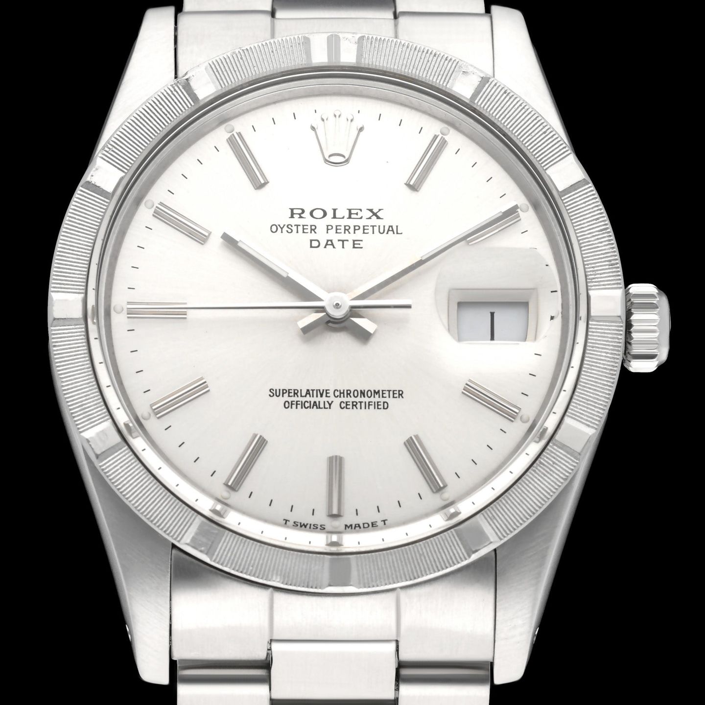 Rolex Oyster Perpetual Date 15010 (1982) - 34mm Staal (1/7)