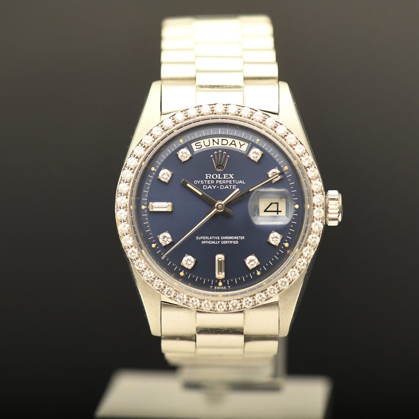 Rolex Day-Date 1804 (1973) - Silver dial 36 mm Platinum case (4/8)
