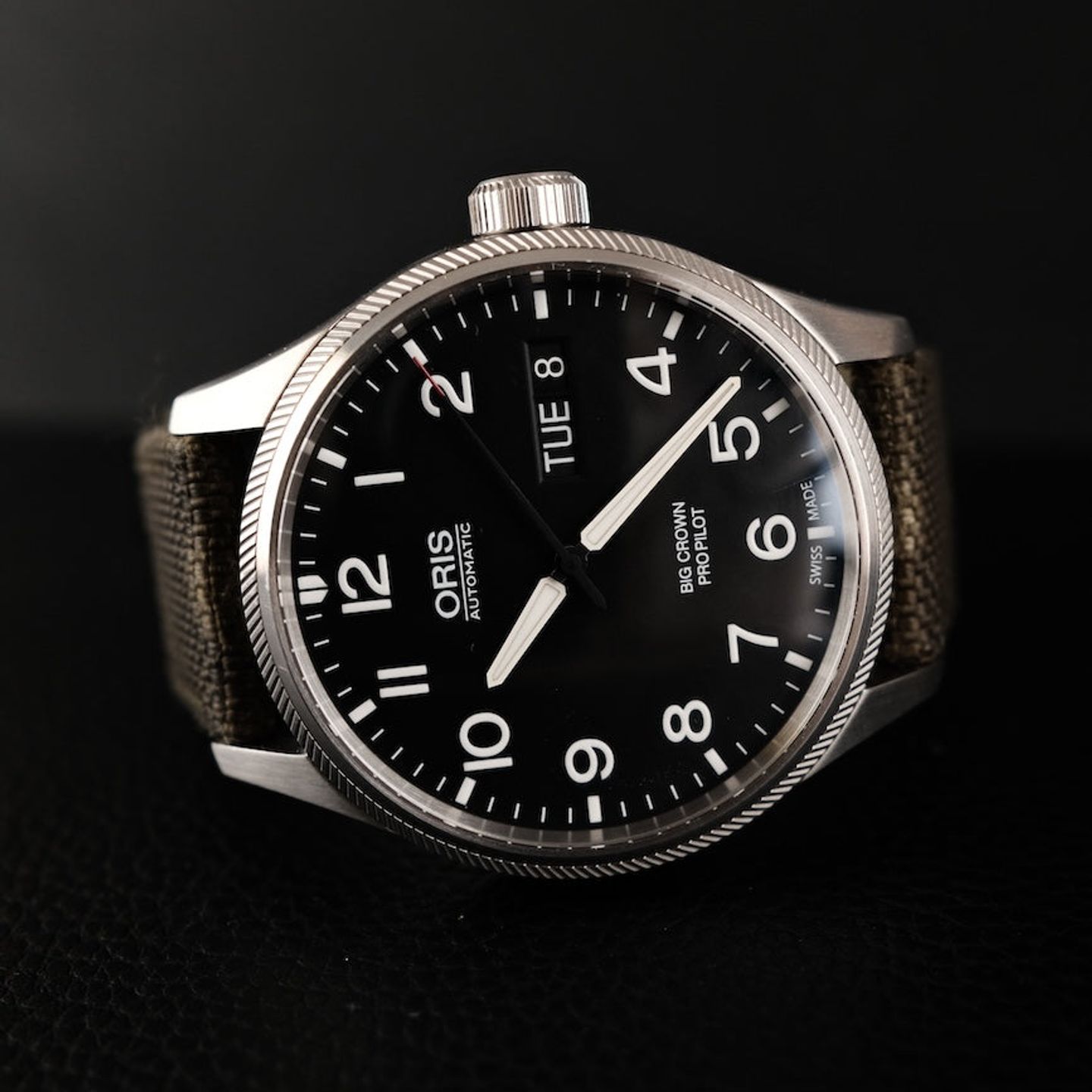 Oris ProPilot X 7698 (Onbekend (willekeurig serienummer)) - Zwart wijzerplaat 45mm Staal (4/8)