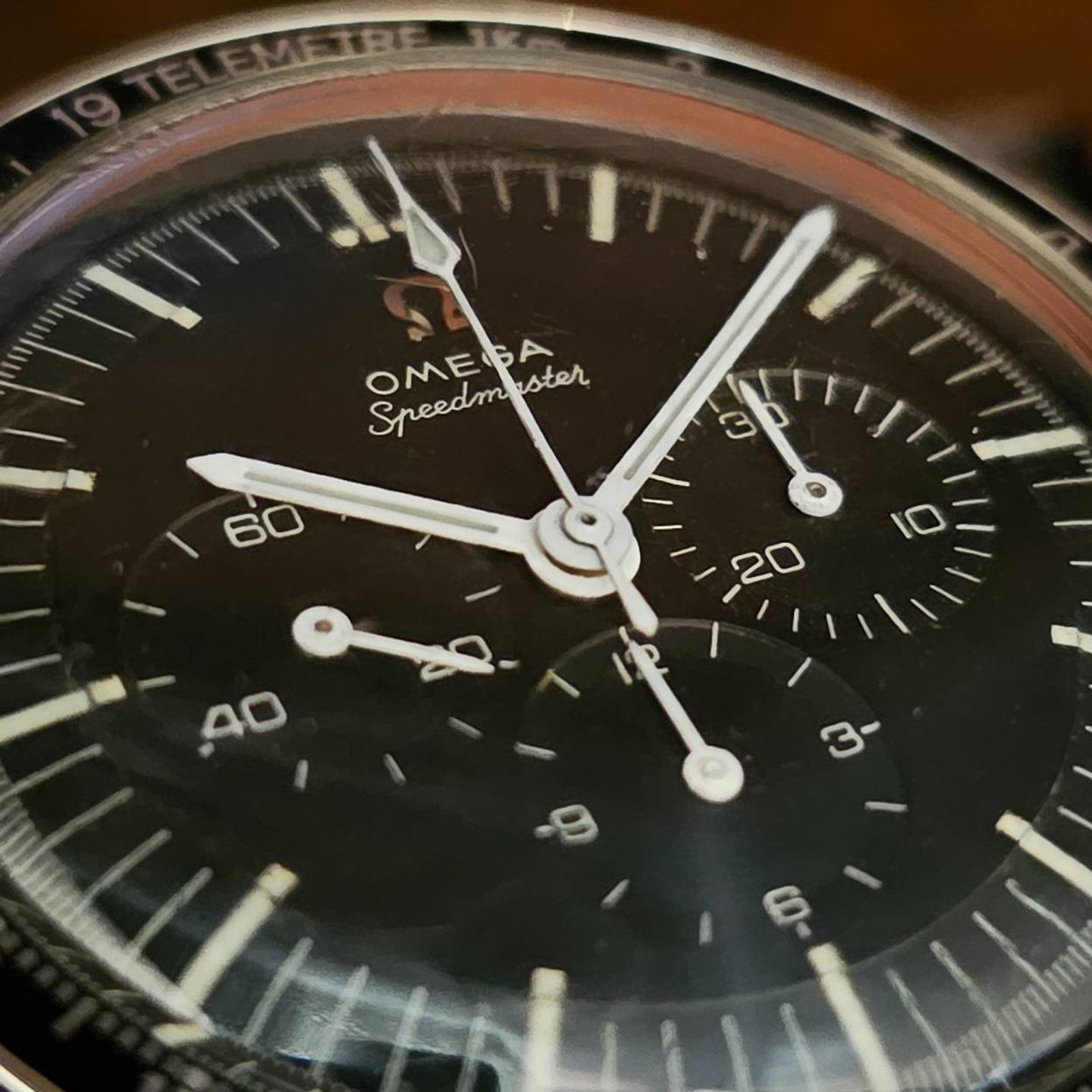 Omega Speedmaster Professional Moonwatch ST 105.003 (1964) - Zwart wijzerplaat 40mm Staal (2/5)