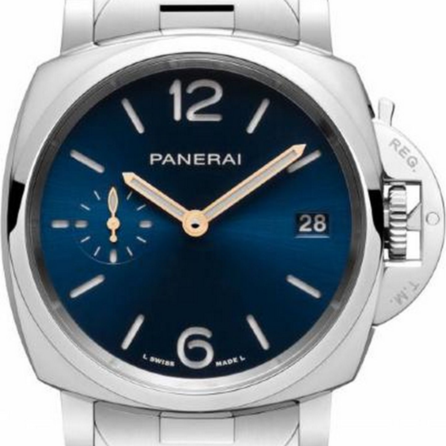 Panerai Luminor Due PAM01123 (2026) - Blauw wijzerplaat 38mm Staal (1/1)