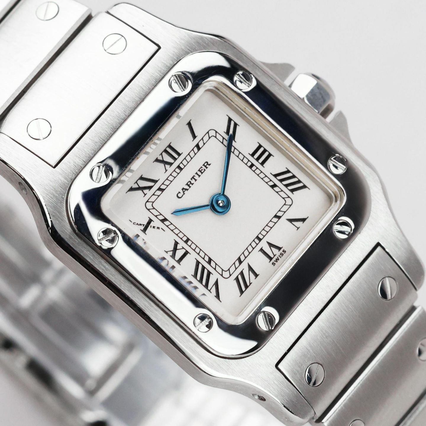 Cartier Santos 9057930 (Unknown (random serial)) - White dial 24 mm Steel case (3/7)