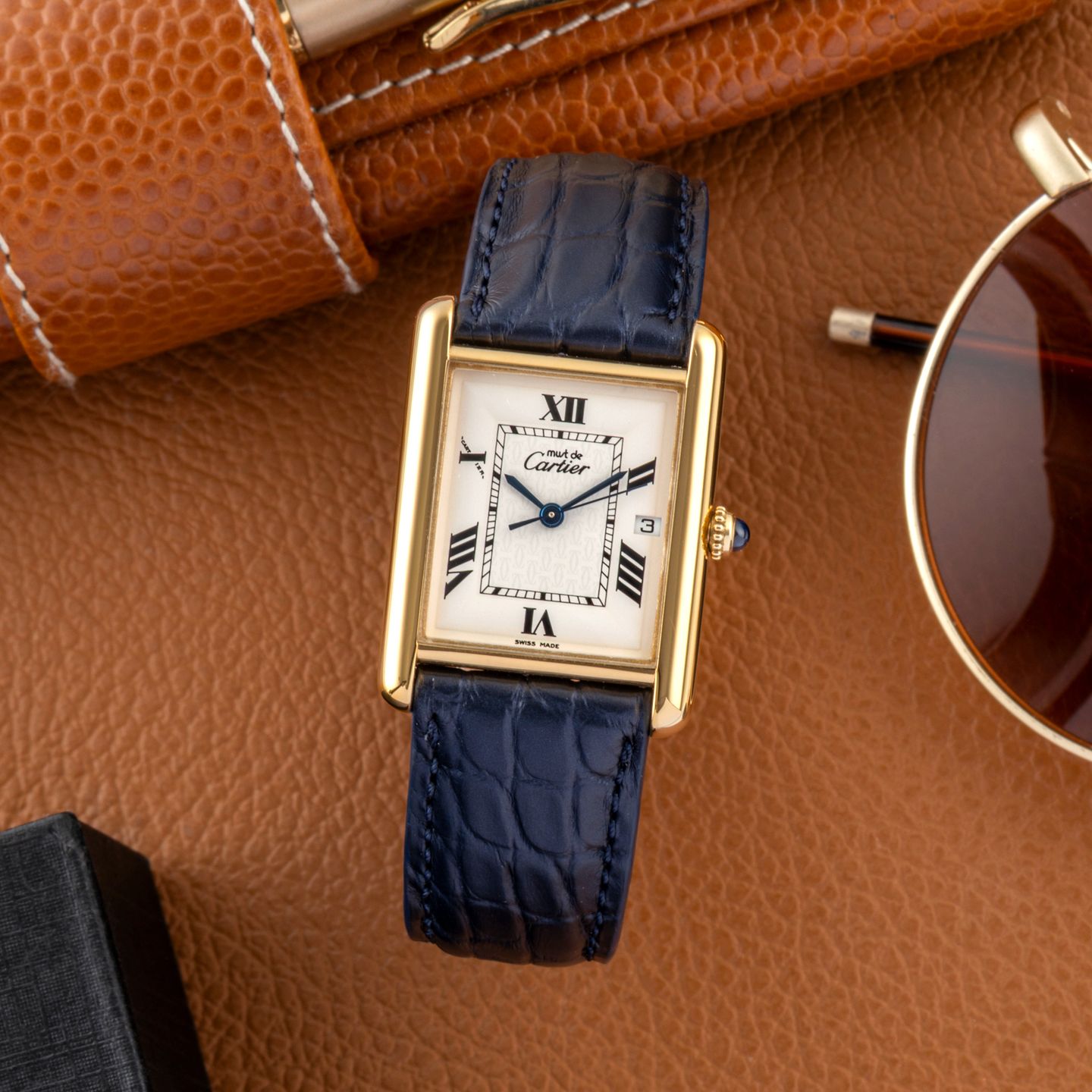 Cartier Tank W1013754 (1999) - White dial Silver case (1/8)