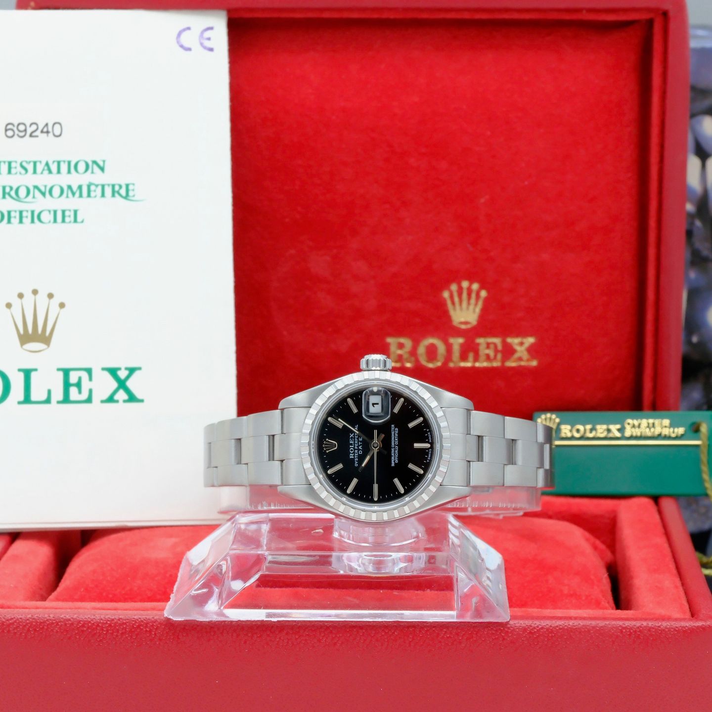 Rolex Oyster Perpetual Lady Date 69240 - (3/8)