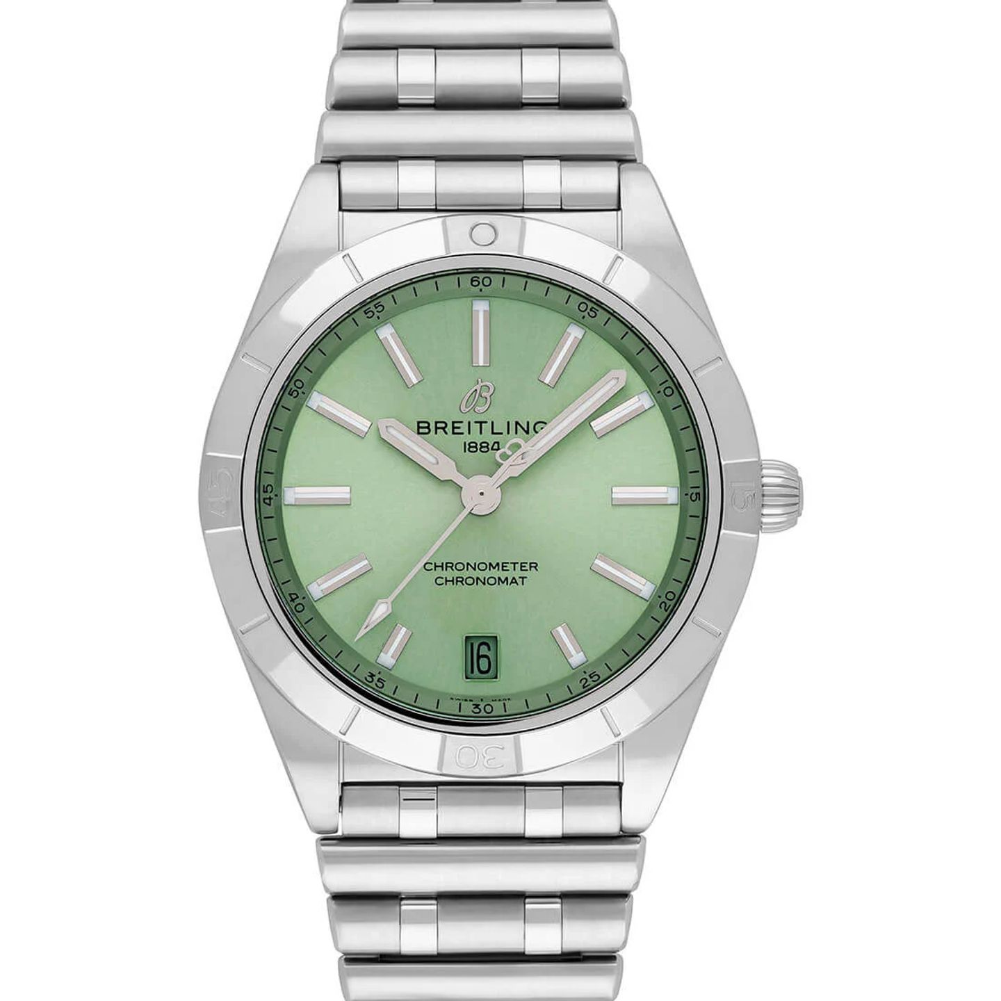 Breitling Chronomat 36 A10380101L1A1 (2023) - Green dial 36 mm Steel case (1/2)