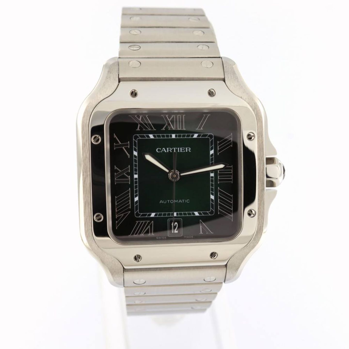 Cartier Santos WSSA0062 (2025) - Groen wijzerplaat 40mm Staal (1/6)