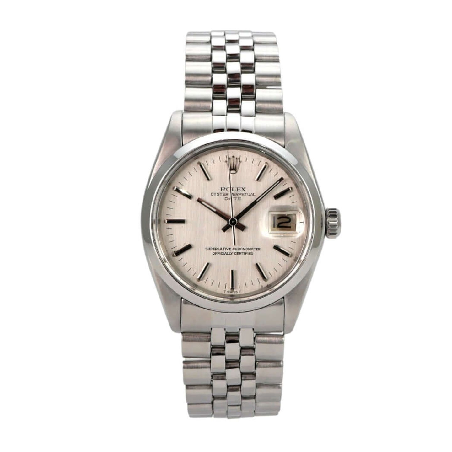 Rolex Oyster Perpetual Date 115200 (1973) - 34mm Staal (2/8)