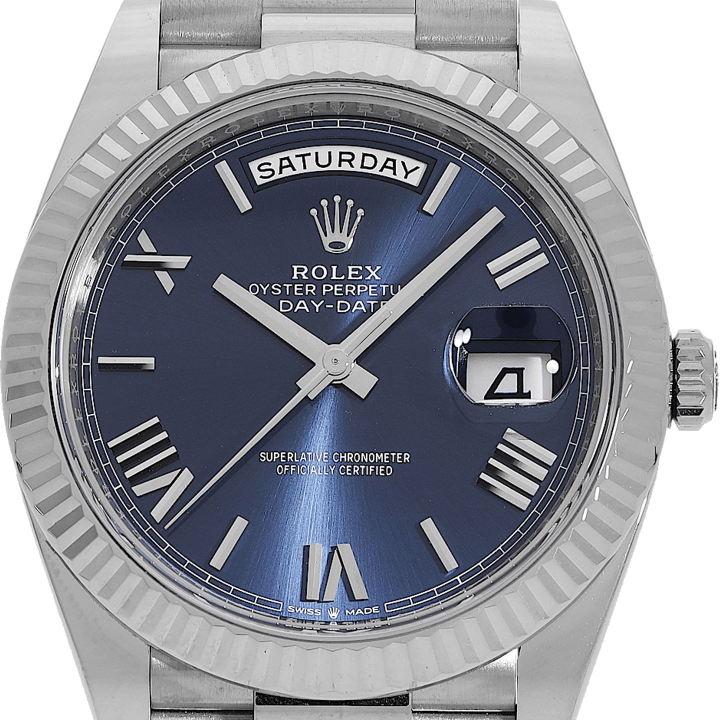 Rolex Day-Date 40 228239 (2023) - Blue dial 40 mm White Gold case (1/5)