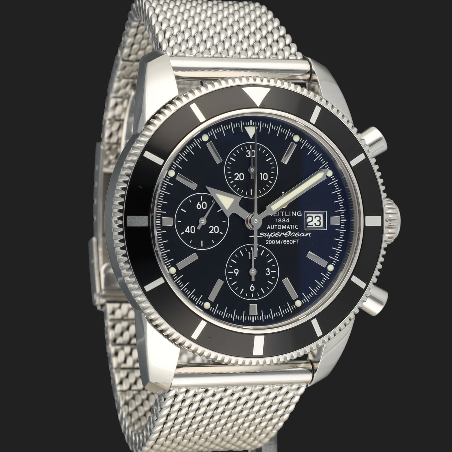 Breitling Superocean Heritage Chronograph A1332024 (2011) - Black dial 46 mm Steel case (4/8)