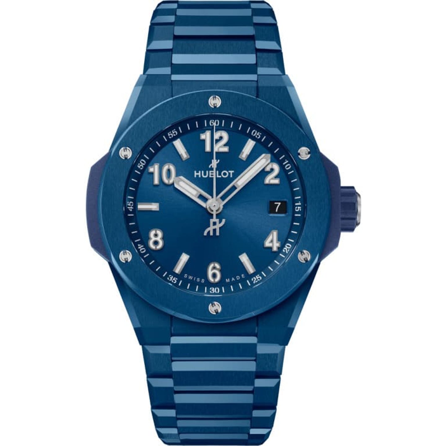 Hublot Big Bang 38 mm 457.EX.7170.EX (2024) - Blauw wijzerplaat Onbekend Keramiek (1/1)