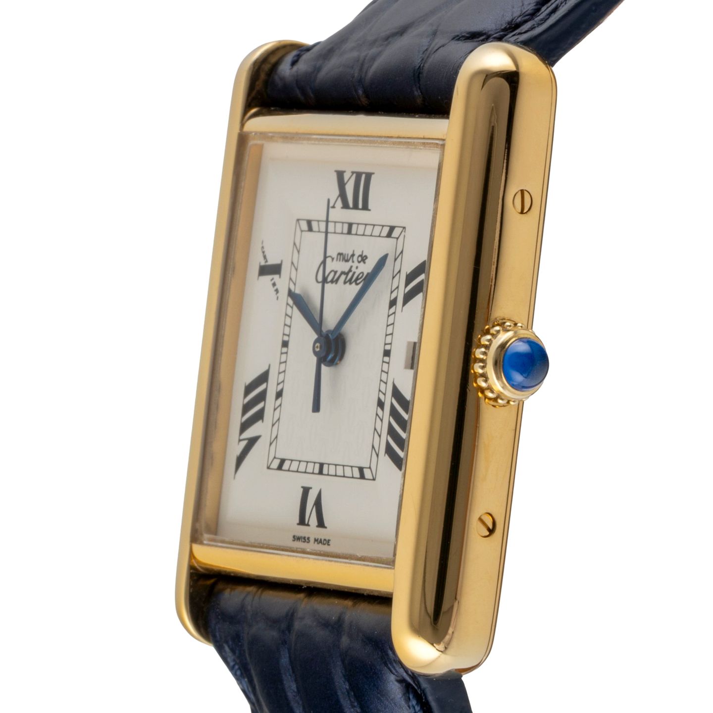 Cartier Tank W1013754 (1999) - White dial Silver case (6/8)