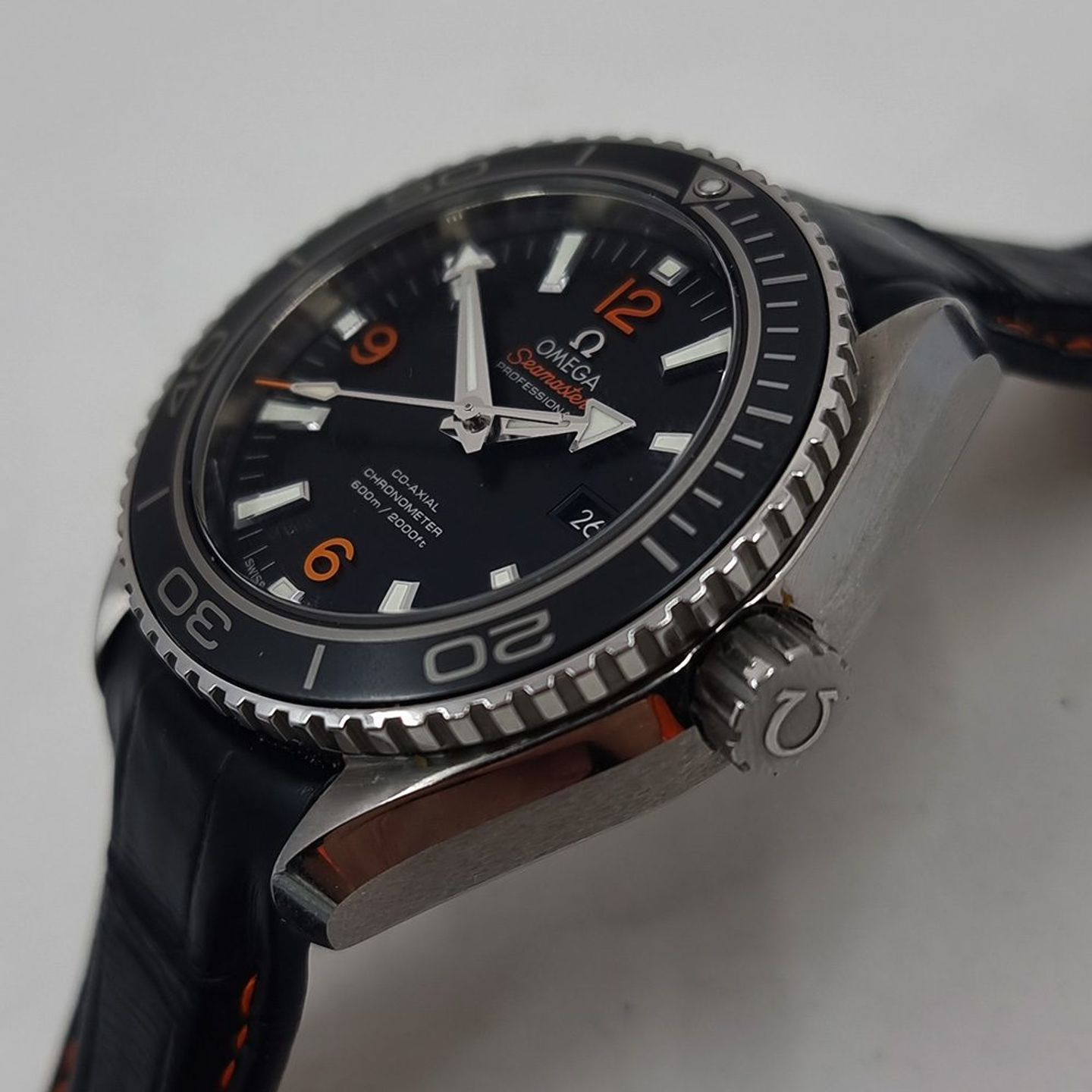 Omega Seamaster Planet Ocean 232.33.38.20.01.002 (Onbekend (willekeurig serienummer)) - Zwart wijzerplaat 38mm Staal (2/8)