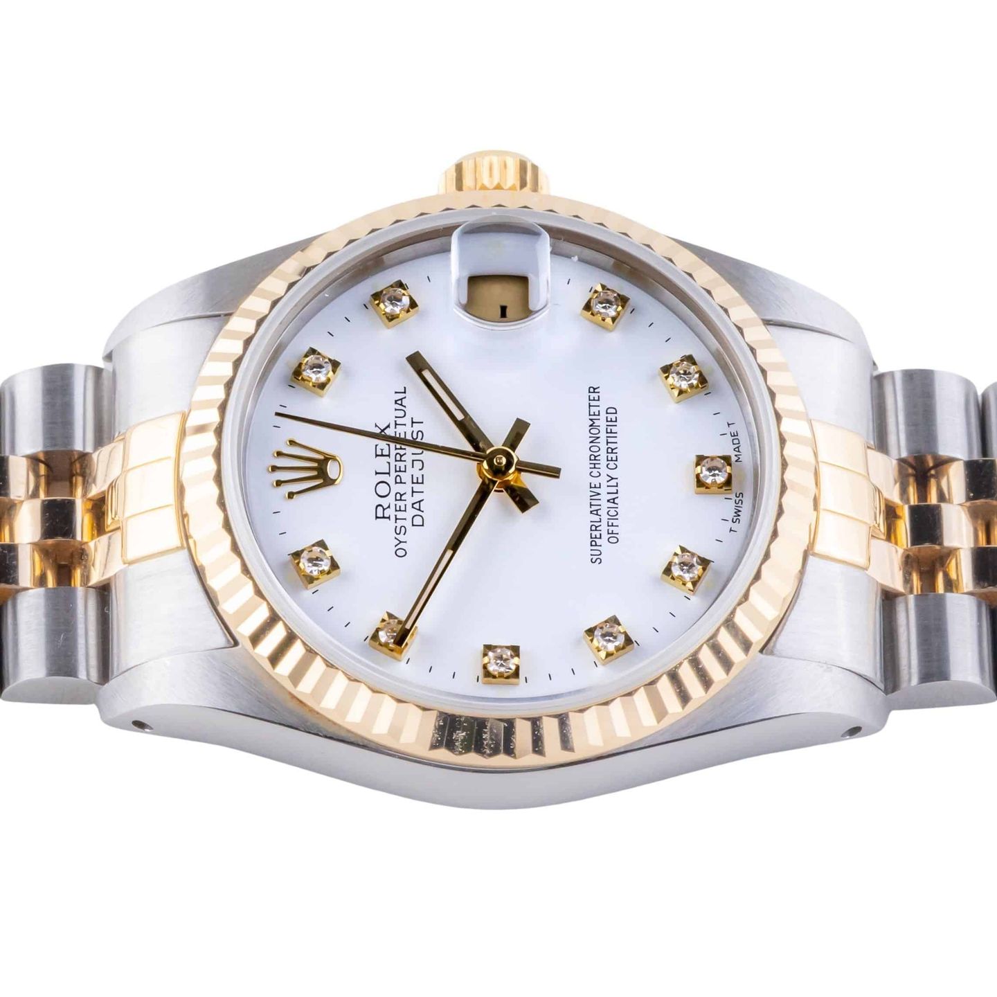 Rolex Datejust 31 68273 (1986) - White dial 31 mm Gold/Steel case (5/8)