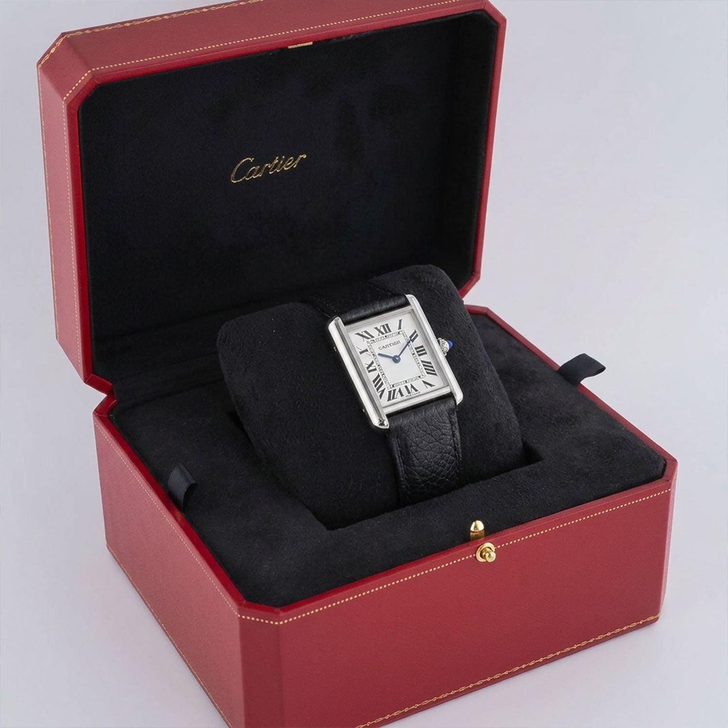 Cartier Tank Solo W5200005 (Unknown (random serial)) - White dial 24 mm Steel case (4/4)