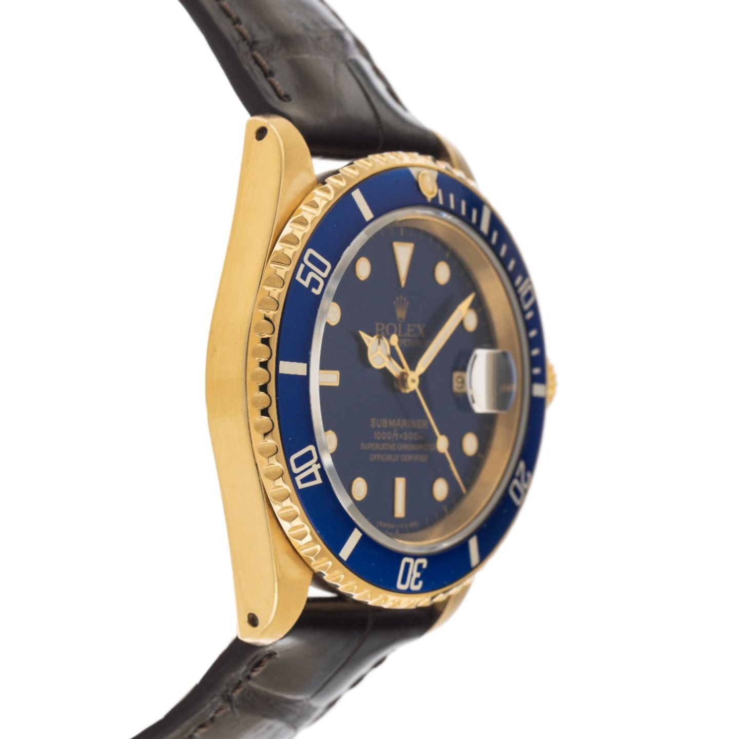 Rolex Submariner Date 16618 (1987) - 40 mm Yellow Gold case (5/7)