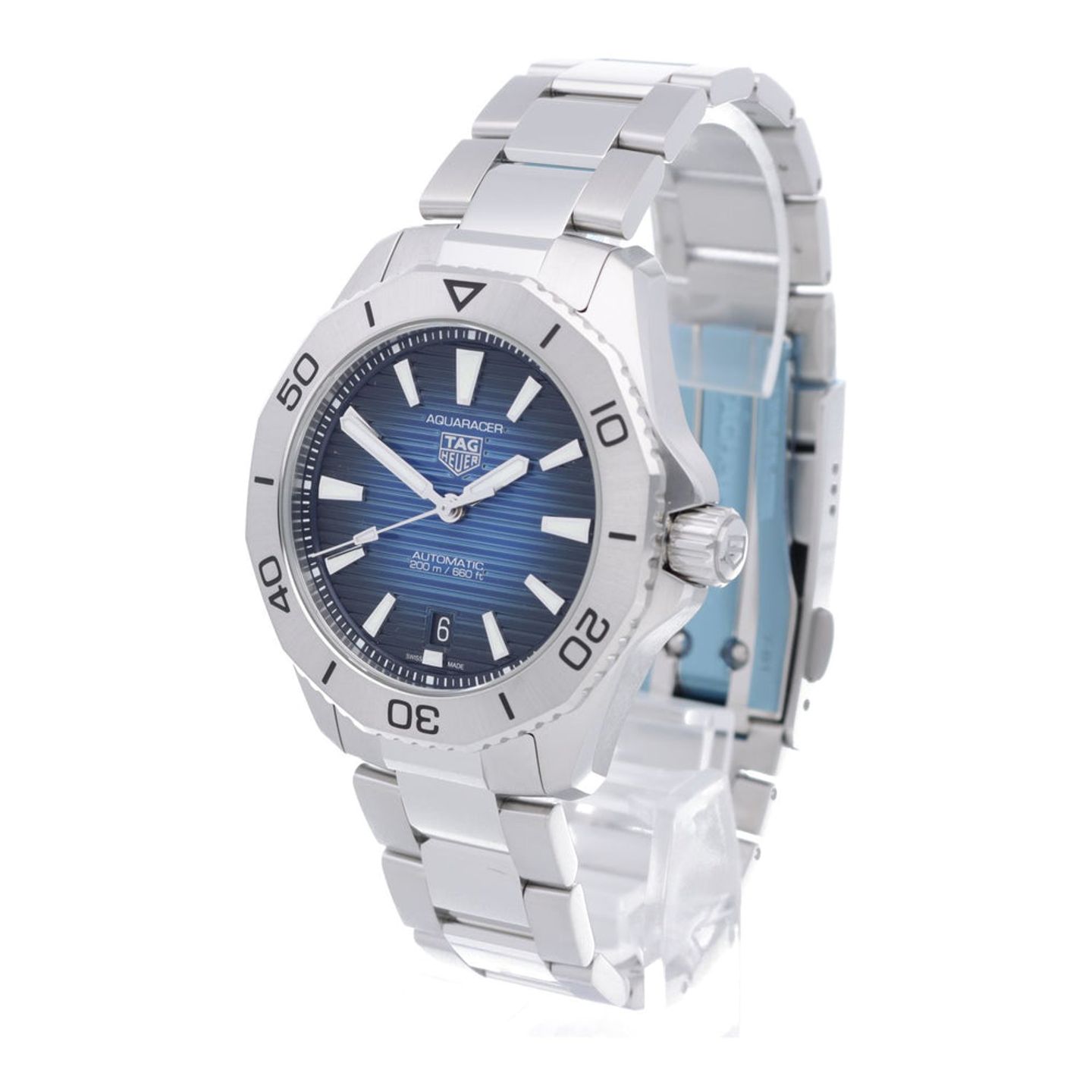 TAG Heuer Aquaracer WBP2111.BA0627 (2024) - Blue dial 40 mm Steel case (2/7)