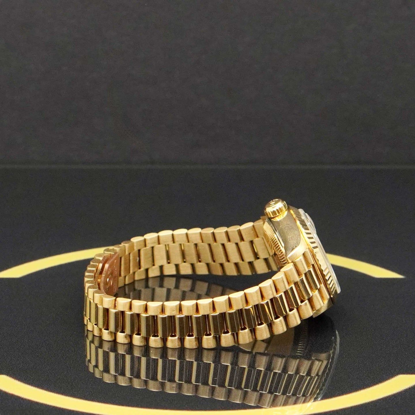 Rolex Lady-Datejust 69178 (1984) - Champagne wijzerplaat 26mm Geelgoud (5/7)