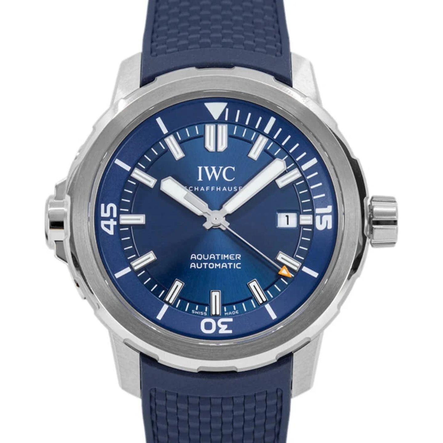 IWC Aquatimer Automatic IW328801 (2024) - Blauw wijzerplaat 42mm Staal (1/3)