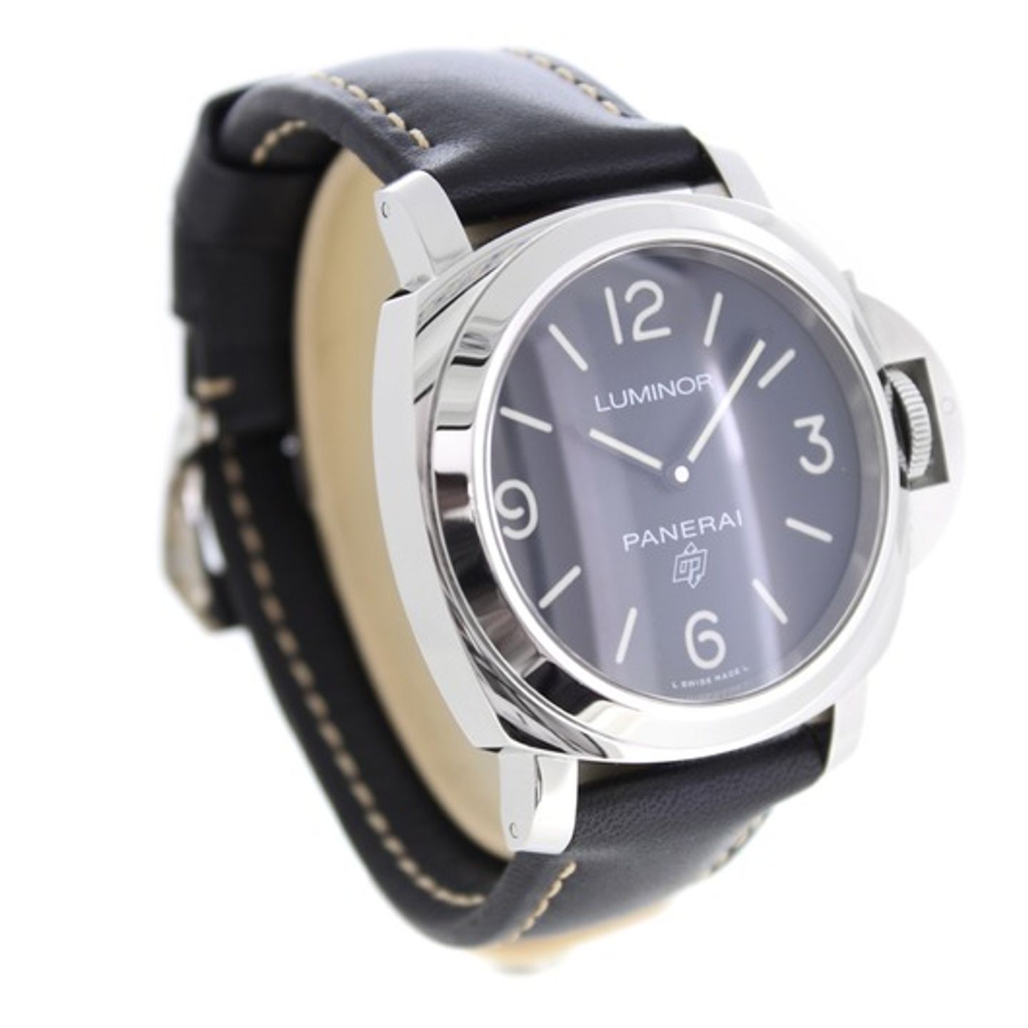 Panerai Luminor Base Logo PAM 00773 (2019) - Zwart wijzerplaat 44mm Staal (6/6)