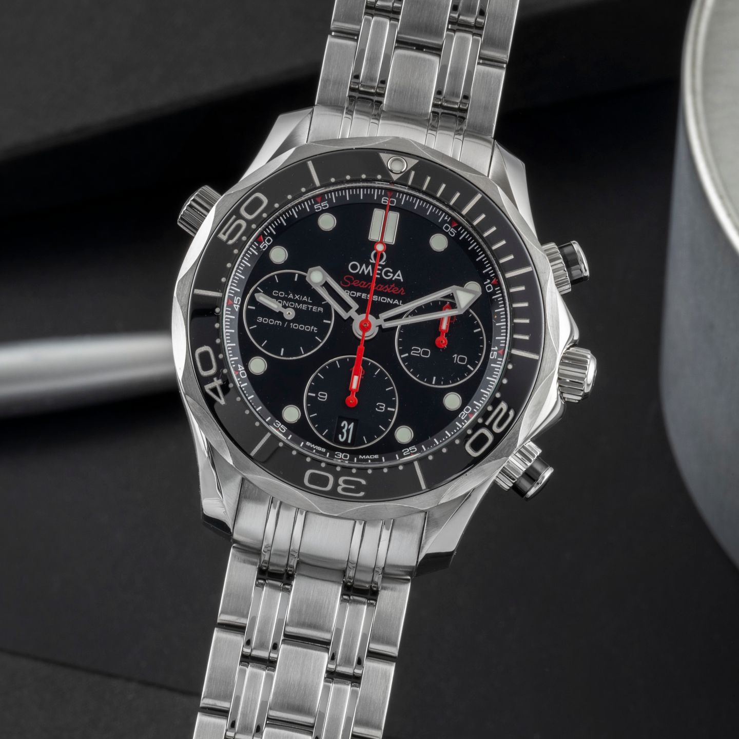 Omega Seamaster Diver 300 M 212.30.42.50.01.001 (Unknown (random serial)) - Black dial 42 mm Steel case (3/8)