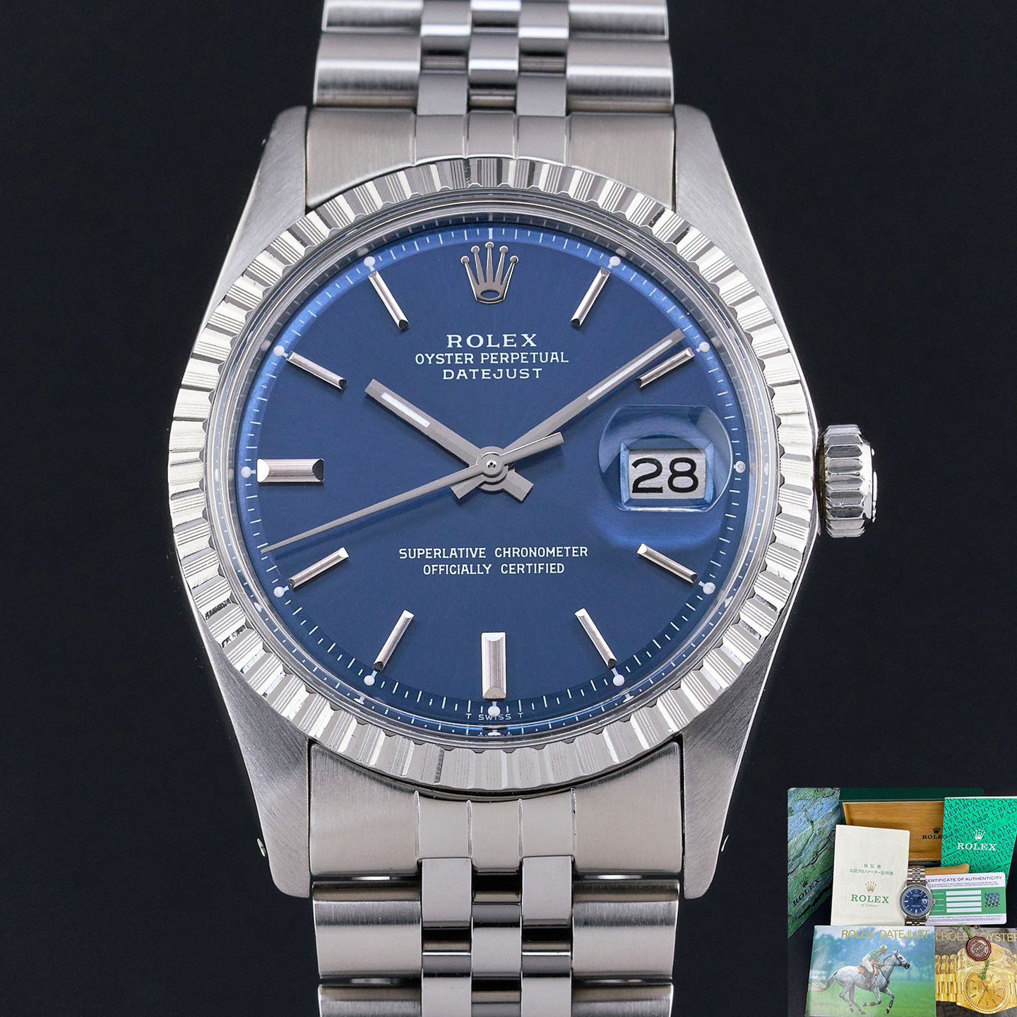 Rolex Datejust 1603 (1978) - 36mm Staal (1/8)