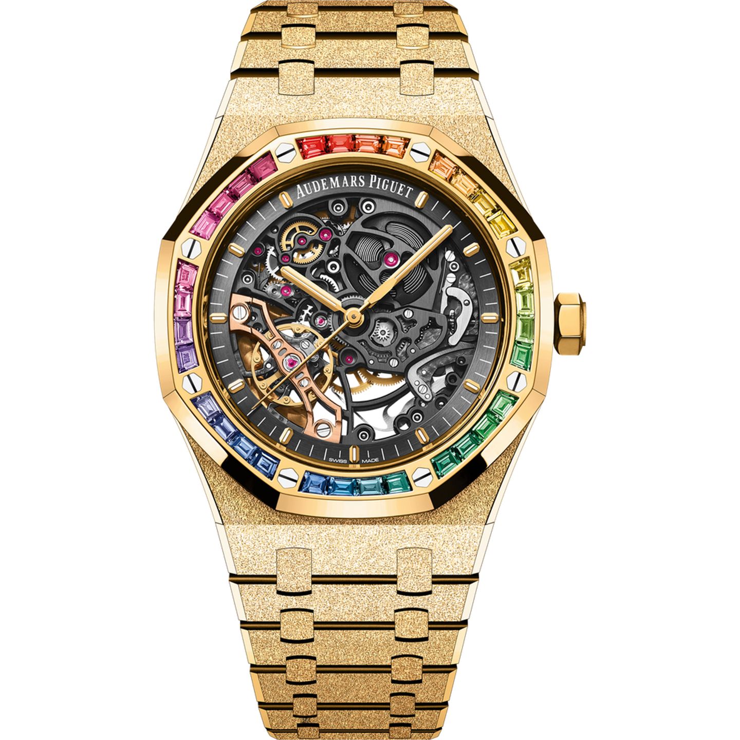 Audemars Piguet Royal Oak Double Balance Wheel Openworked 15412BA.YG.1224BA.01-B (2025) - Transparent dial 41 mm Yellow Gold case (1/1)