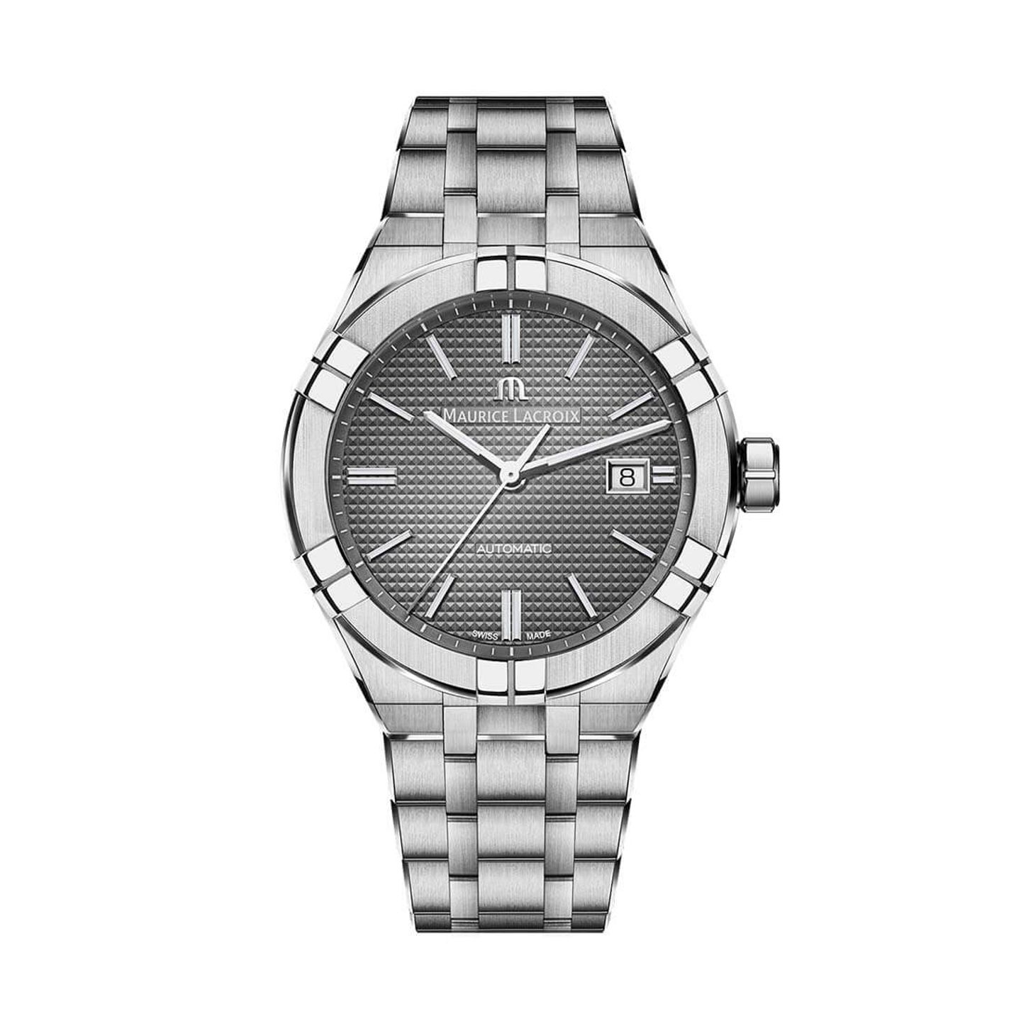 Maurice Lacroix Aikon AI6008-SS002-230-1 (2023) - Grey dial 42 mm Steel case (3/3)