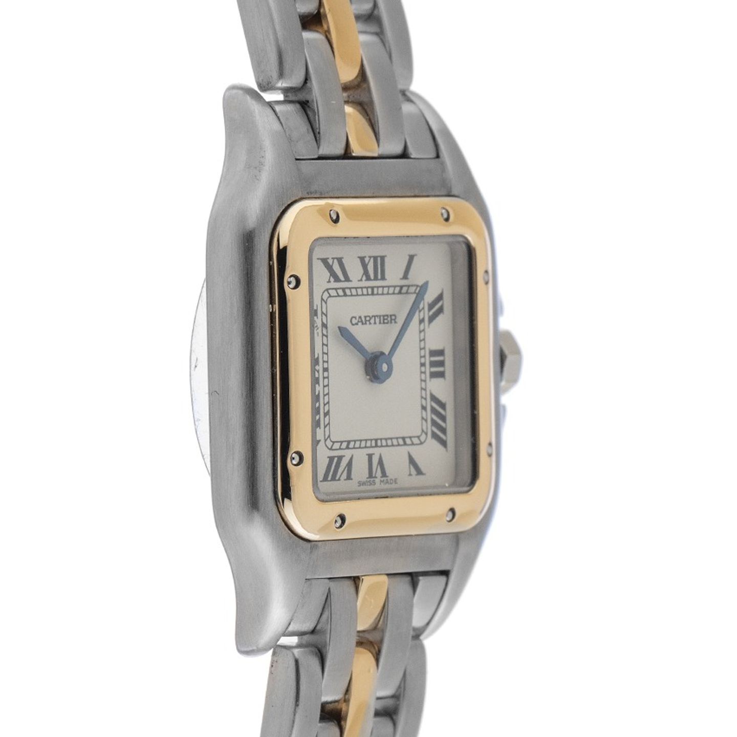 Cartier Panthère 1057917 (1991) - Wit wijzerplaat 22mm Goud/Staal (5/8)