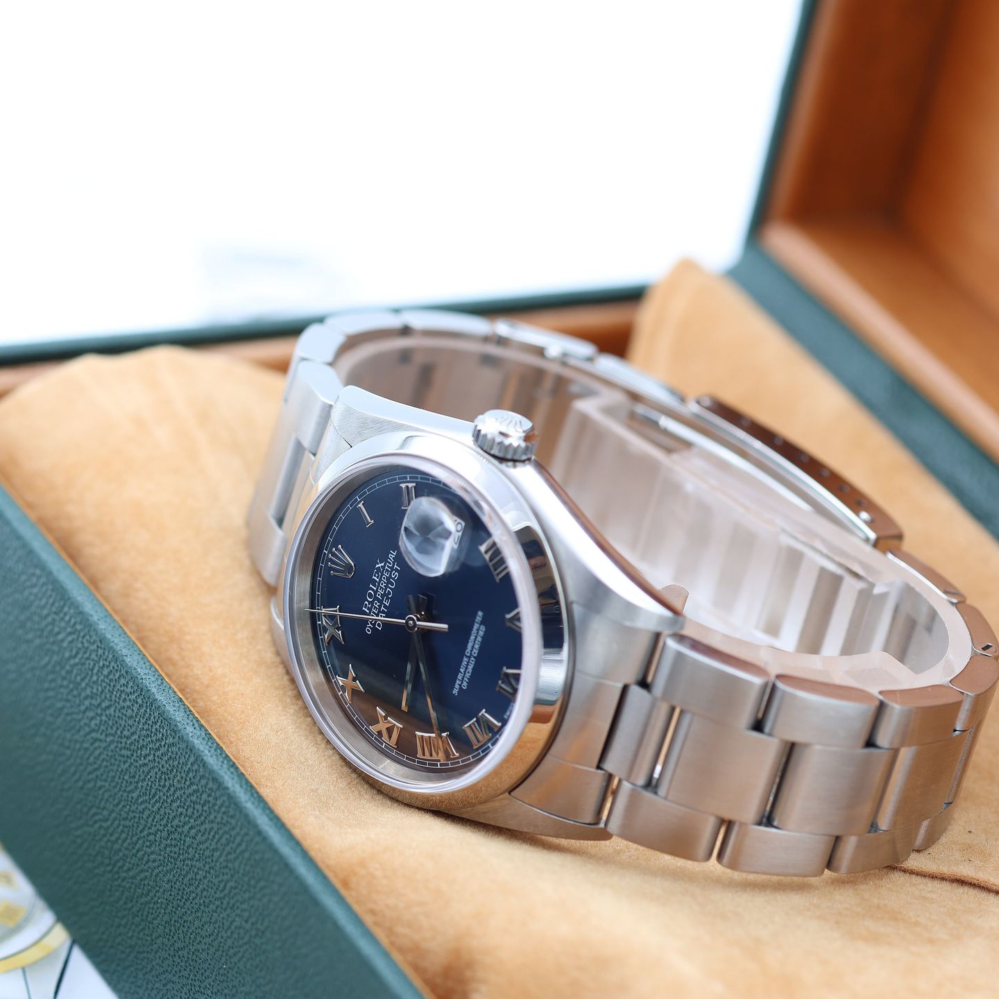 Rolex Datejust 36 16200 (Onbekend (willekeurig serienummer)) - Blauw wijzerplaat 36mm Staal (6/8)