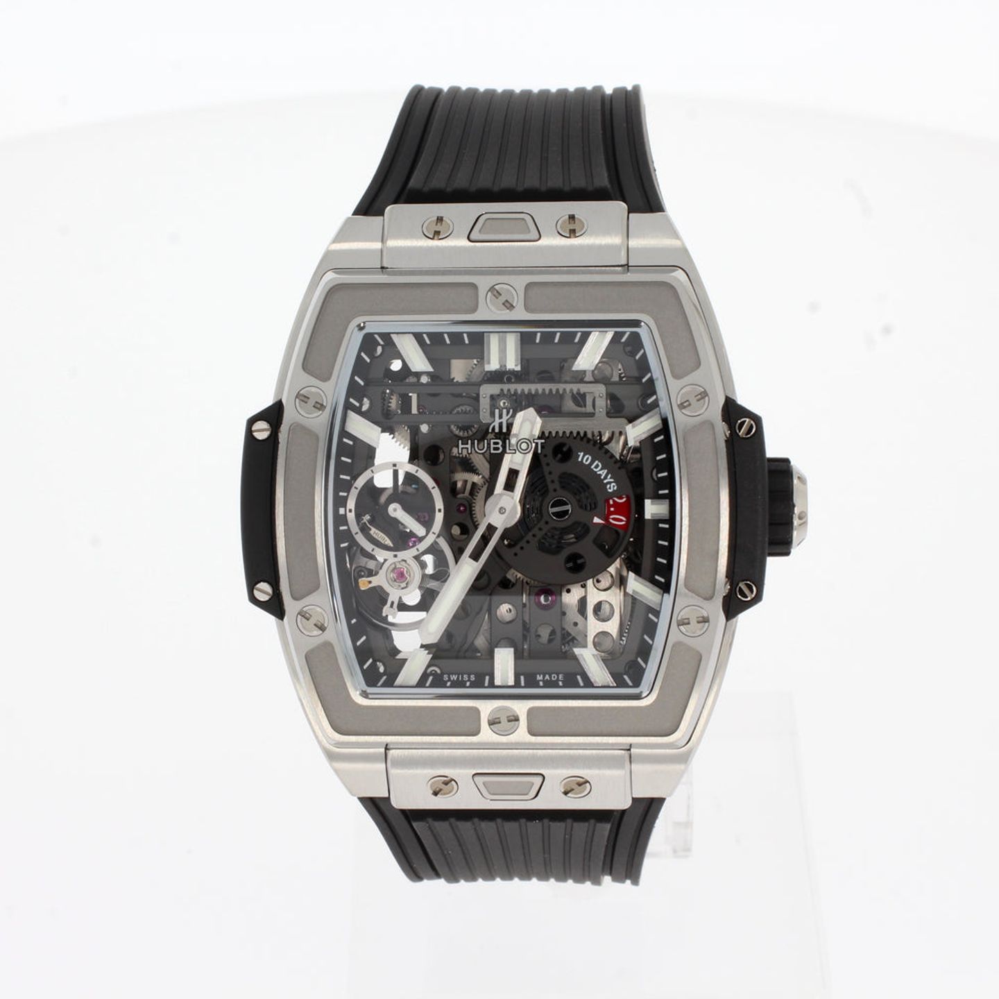 Hublot Spirit of Big Bang Meca-10 614.NX.1170.RX (2024) - Transparant wijzerplaat 45mm Titanium (1/4)